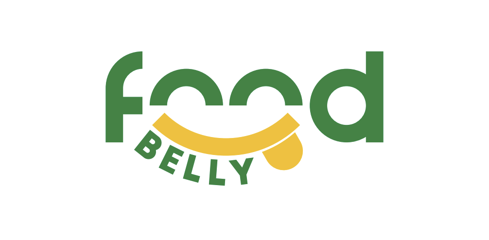 Actual food belly logo with colors