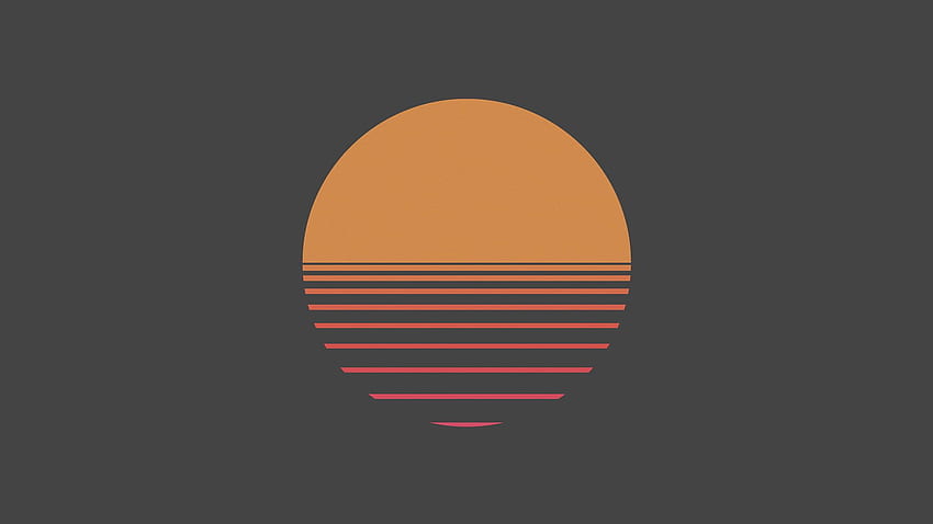 sunset logo design minimal
