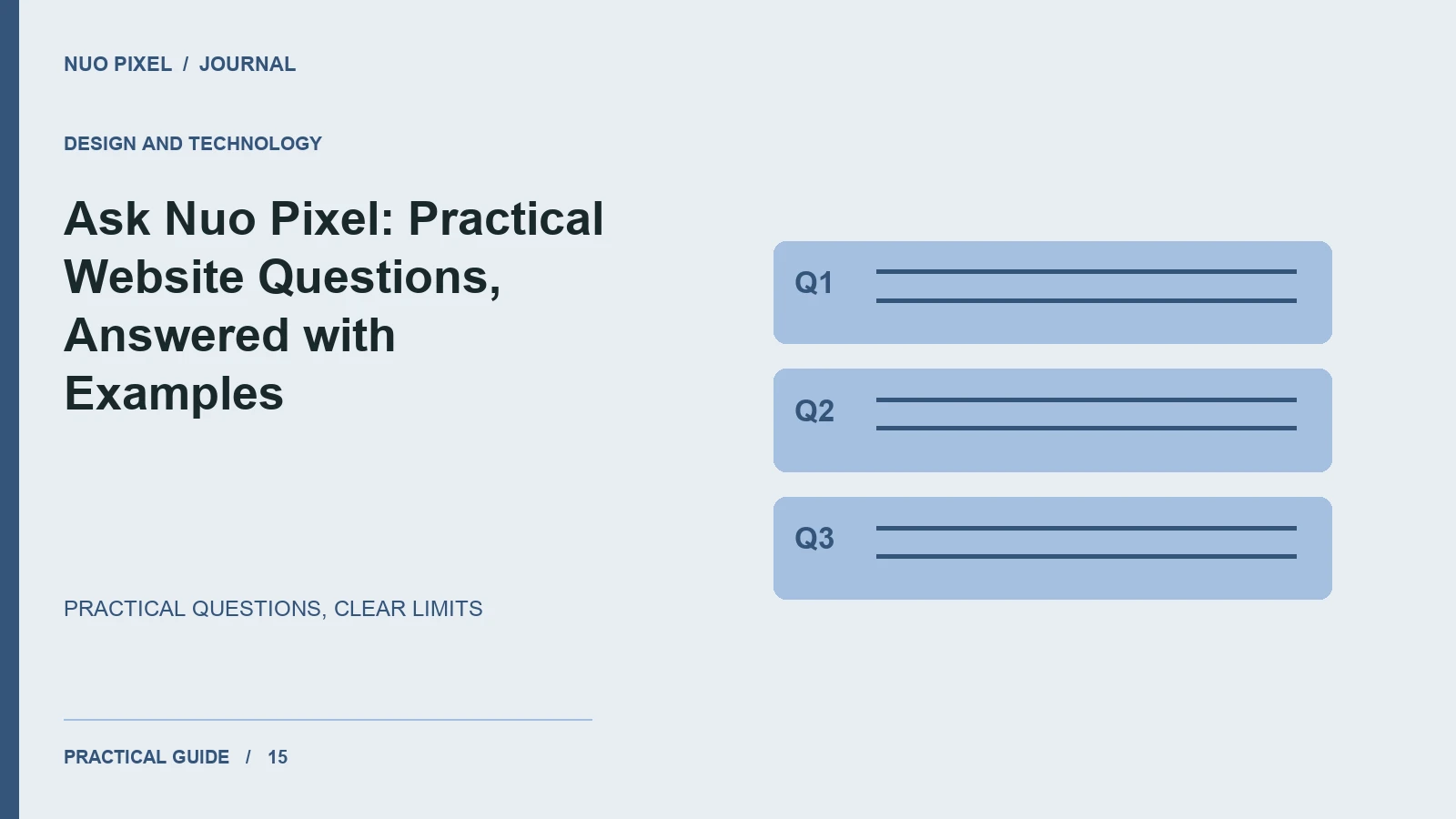 Ask Nuo Pixel: Practical Website Questions, Answered with Examples