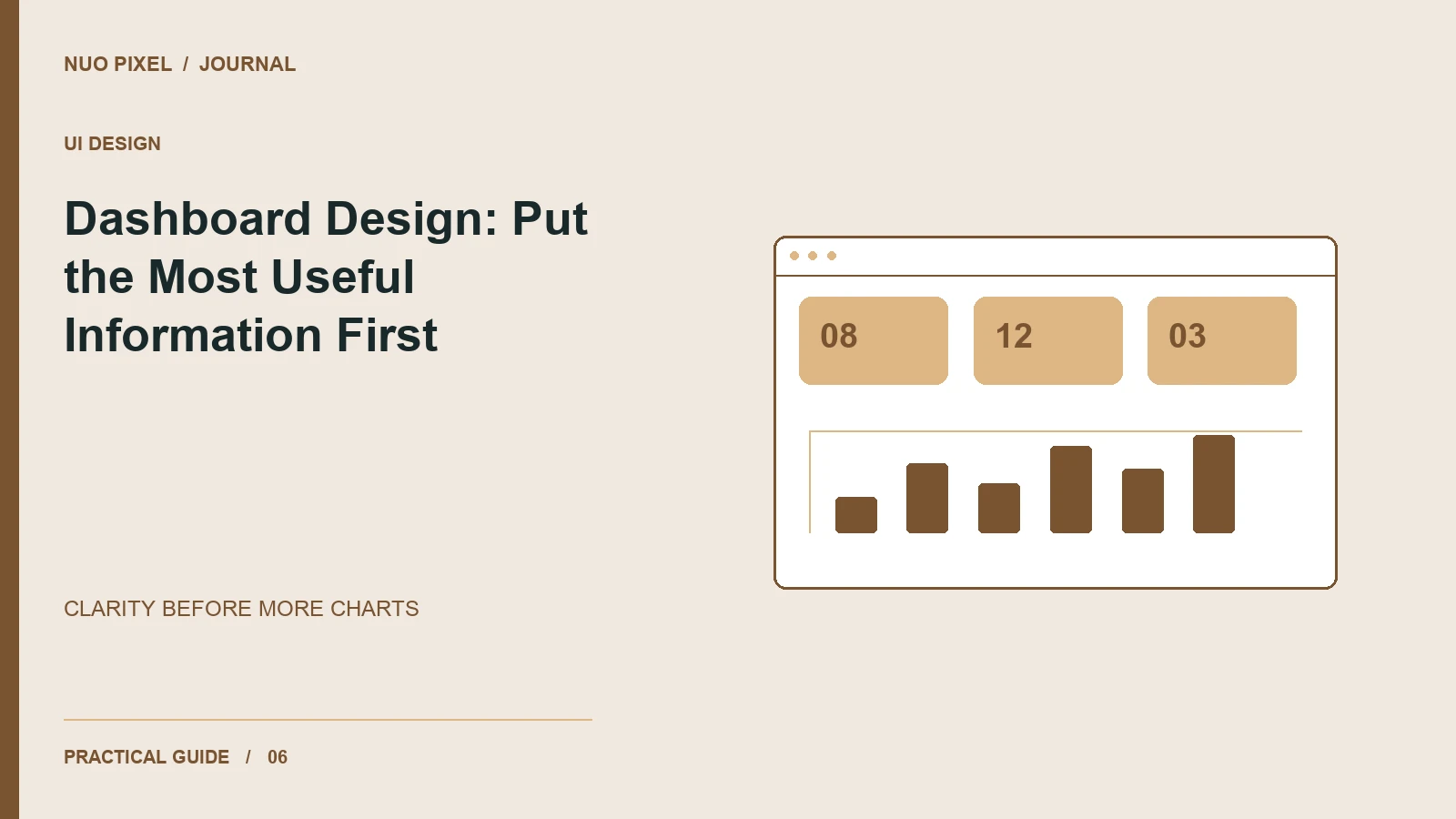 Dashboard Design: Put the Most Useful Information First