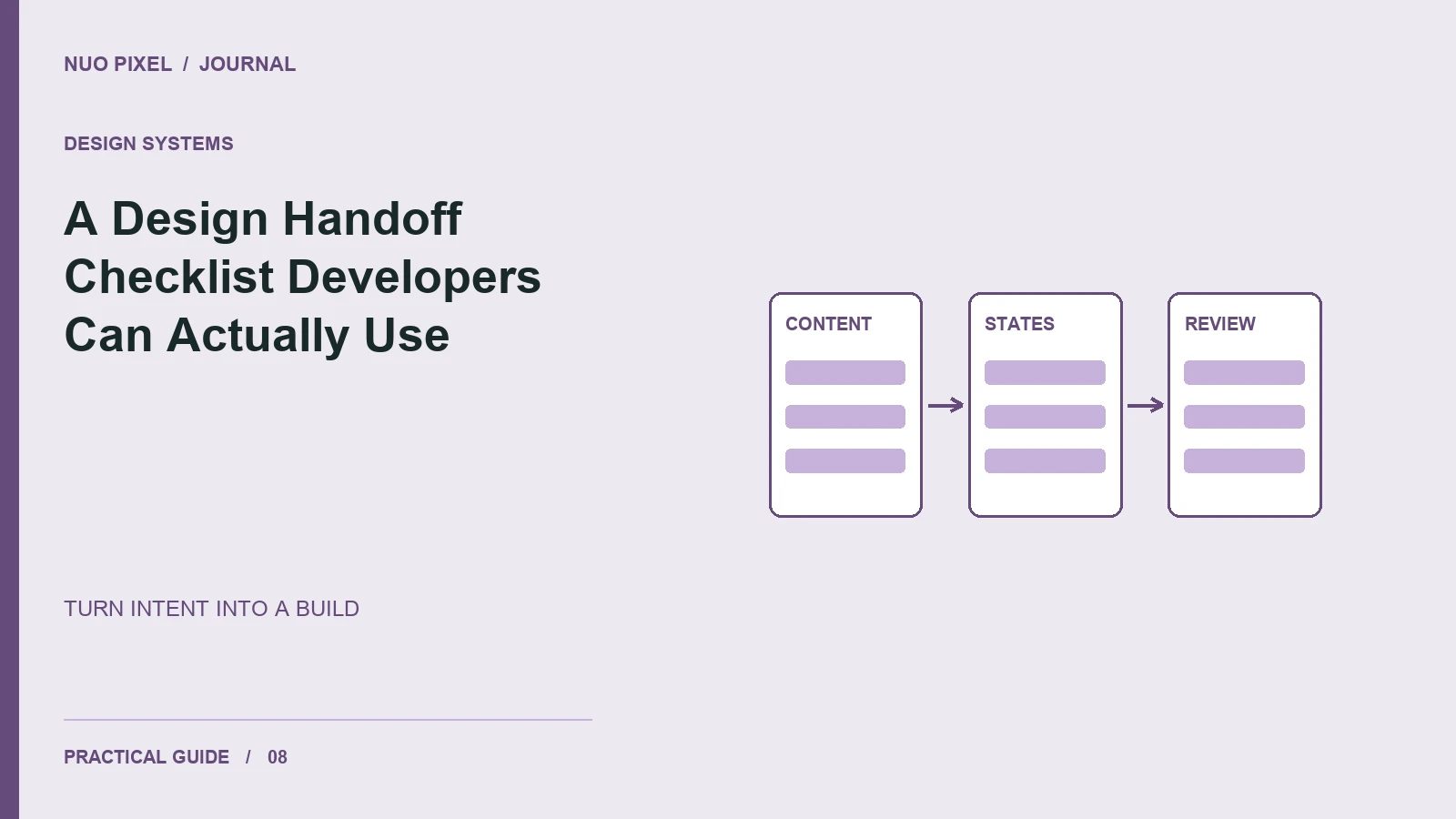 A Design Handoff Checklist Developers Can Actually Use