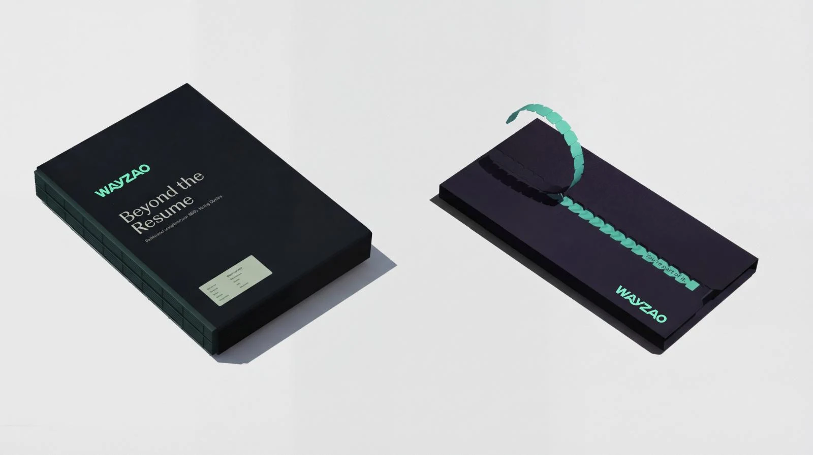 WayZao cover and stationery identity mockup