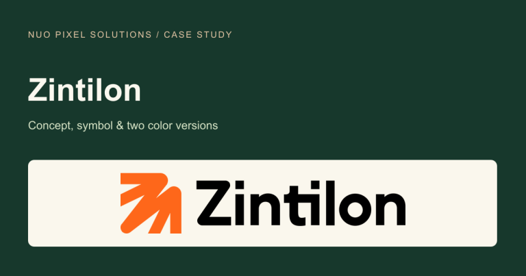Zintilon logo design case study by Nuo Pixel Solutions