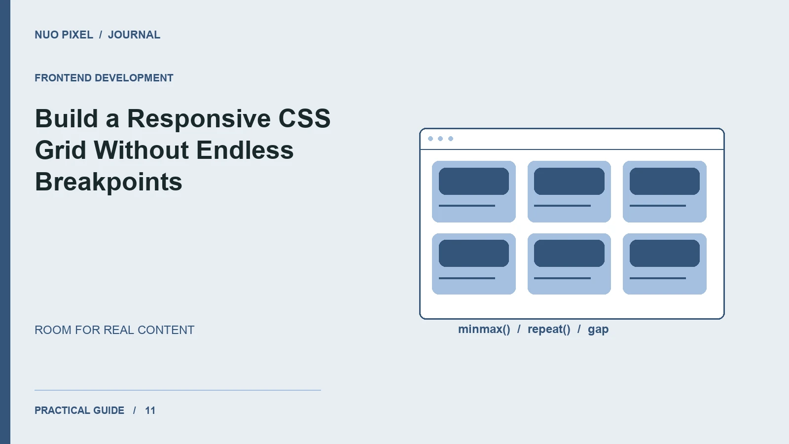 Build a Responsive CSS Grid Without Endless Breakpoints