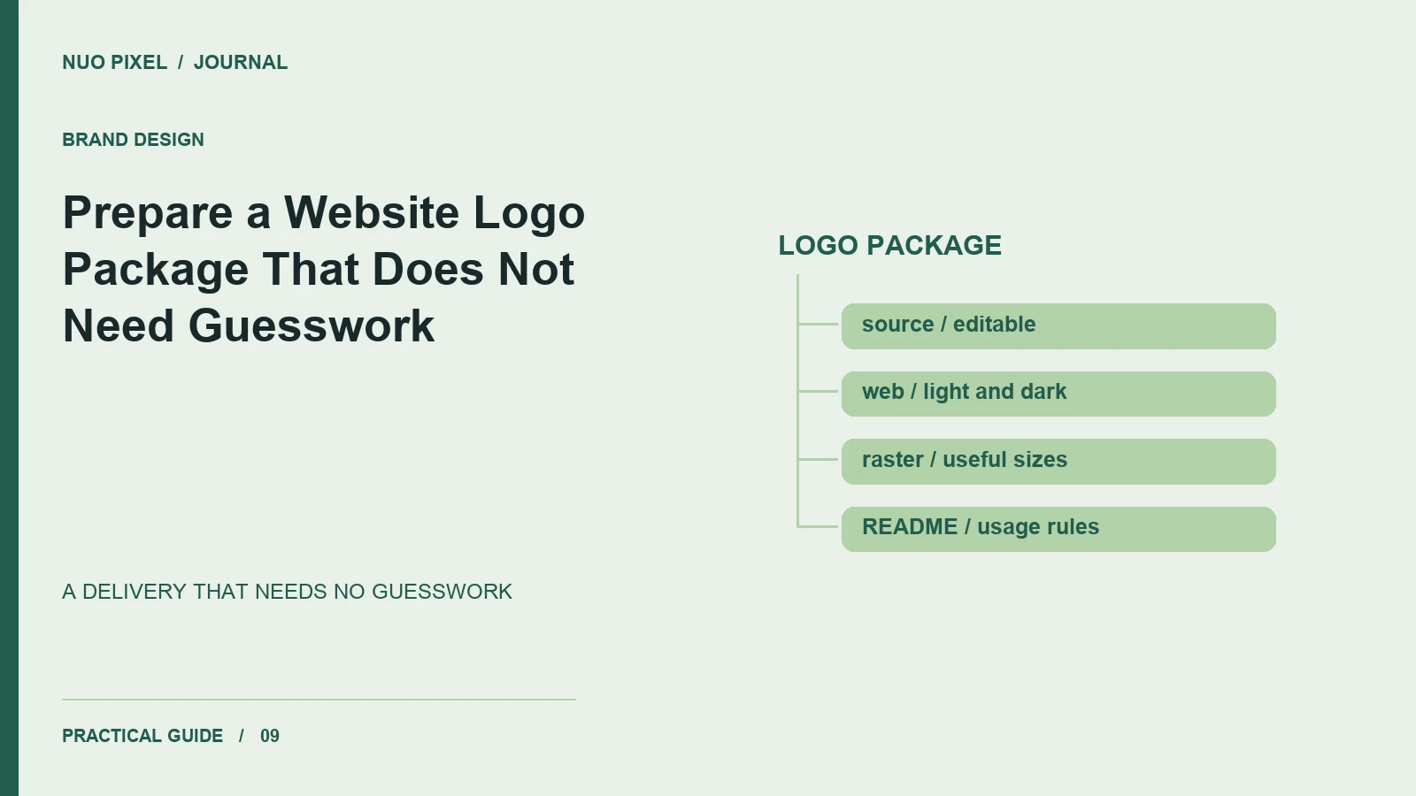 Prepare a Website Logo Package That Does Not Need Guesswork