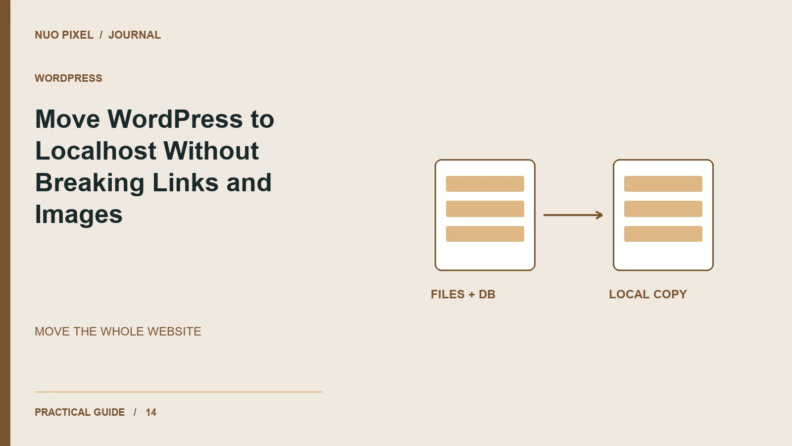 Move WordPress to Localhost Without Breaking Links and Images